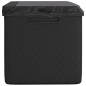 vidaXL Caja de almacenaje jardín con cojín asiento PP antracita 350 L vidaXL Caja de almacenaje jardín con cojín asiento PP antracita 350 L