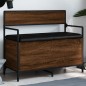 vidaXL Banco almacenaje madera ingeniería roble marrón 85,5x42x73,5 cm vidaXL Banco almacenaje madera ingeniería roble marrón 85,5x42x73,5 cm