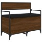 vidaXL Banco almacenaje madera ingeniería roble marrón 85,5x42x73,5 cm vidaXL Banco almacenaje madera ingeniería roble marrón 85,5x42x73,5 cm