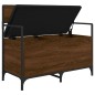 vidaXL Banco almacenaje madera ingeniería roble marrón 85,5x42x73,5 cm vidaXL Banco almacenaje madera ingeniería roble marrón 85,5x42x73,5 cm