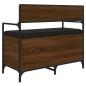 vidaXL Banco almacenaje madera ingeniería roble marrón 85,5x42x73,5 cm vidaXL Banco almacenaje madera ingeniería roble marrón 85,5x42x73,5 cm