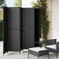vidaXL Biombo de 6 paneles ratán sintético negro vidaXL Biombo de 6 paneles ratán sintético negro