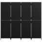 vidaXL Biombo de 4 paneles ratán sintético negro vidaXL Biombo de 4 paneles ratán sintético negro