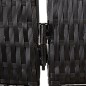 vidaXL Biombo de 4 paneles ratán sintético negro vidaXL Biombo de 4 paneles ratán sintético negro