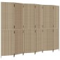 vidaXL Biombo de 6 paneles ratán sintético beige vidaXL Biombo de 6 paneles ratán sintético beige