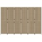 vidaXL Biombo de 6 paneles ratán sintético beige vidaXL Biombo de 6 paneles ratán sintético beige