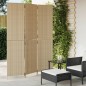 vidaXL Biombo de 3 paneles ratán sintético beige vidaXL Biombo de 3 paneles ratán sintético beige
