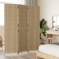 vidaXL Biombo de 3 paneles ratán sintético beige vidaXL Biombo de 3 paneles ratán sintético beige