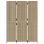 vidaXL Biombo de 3 paneles ratán sintético beige vidaXL Biombo de 3 paneles ratán sintético beige