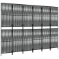 vidaXL Biombo de 6 paneles ratán sintético negro vidaXL Biombo de 6 paneles ratán sintético negro
