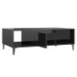 vidaXL Mesa de centro madera contrachapada negro brillo 103,5x60x35cm vidaXL Mesa de centro madera contrachapada negro brillo 103,5x60x35cm