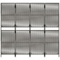 vidaXL Biombo de 4 paneles ratán sintético gris vidaXL Biombo de 4 paneles ratán sintético gris