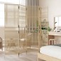 vidaXL Biombo de 5 paneles ratán sintético beige vidaXL Biombo de 5 paneles ratán sintético beige