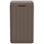 vidaXL Cubo de basura de exterior PP marrón 38x38x65 cm vidaXL Cubo de basura de exterior PP marrón 38x38x65 cm