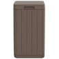 vidaXL Cubo de basura de exterior PP marrón 38x38x65 cm vidaXL Cubo de basura de exterior PP marrón 38x38x65 cm
