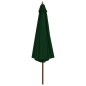 vidaXL Sombrilla de jardín con palo de madera 350 cm verde vidaXL Sombrilla de jardín con palo de madera 350 cm verde