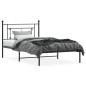 vidaXL Estructura de cama con cabecero metal negro 107x203 cm vidaXL Estructura de cama con cabecero metal negro 107x203 cm
