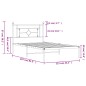 vidaXL Estructura de cama con cabecero metal negro 107x203 cm vidaXL Estructura de cama con cabecero metal negro 107x203 cm