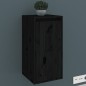 vidaXL Armarios de pared 2 uds madera maciza de pino negro 30x30x60 cm vidaXL Armarios de pared 2 uds madera maciza de pino negro 30x30x60 cm