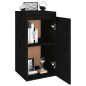 vidaXL Armarios de pared 2 uds madera maciza de pino negro 30x30x60 cm vidaXL Armarios de pared 2 uds madera maciza de pino negro 30x30x60 cm