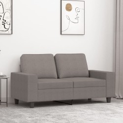 vidaXL Sofá de 2 plazas de tela gris taupé 120 cm