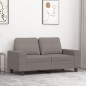 vidaXL Sofá de 2 plazas de tela gris taupé 120 cm vidaXL Sofá de 2 plazas de tela gris taupé 120 cm