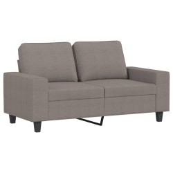 vidaXL Sofá de 2 plazas de tela gris taupé 120 cm