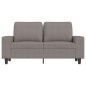 vidaXL Sofá de 2 plazas de tela gris taupé 120 cm vidaXL Sofá de 2 plazas de tela gris taupé 120 cm