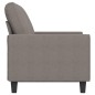 vidaXL Sofá de 2 plazas de tela gris taupé 120 cm vidaXL Sofá de 2 plazas de tela gris taupé 120 cm