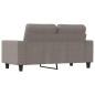vidaXL Sofá de 2 plazas de tela gris taupé 120 cm vidaXL Sofá de 2 plazas de tela gris taupé 120 cm