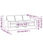 vidaXL Sofá de 3 plazas de tela marrón 180 cm vidaXL Sofá de 3 plazas de tela marrón 180 cm