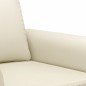 vidaXL Sofá de 2 plazas de cuero sintético color crema 140 cm vidaXL Sofá de 2 plazas de cuero sintético color crema 140 cm