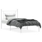 vidaXL Estructura de cama de metal con cabecero blanco 90x190 cm