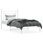 vidaXL Estructura de cama de metal con cabecero blanco 100x190 cm vidaXL Estructura de cama de metal con cabecero blanco 100x190 cm