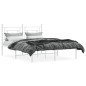 vidaXL Estructura de cama con cabecero metal blanca 140x200 cm vidaXL Estructura de cama con cabecero metal blanca 140x200 cm