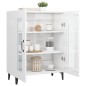 vidaXL Aparador de madera contrachapada blanco brillante 69,5x34x90 cm vidaXL Aparador de madera contrachapada blanco brillante 69,5x34x90 cm