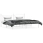 vidaXL Estructura de cama de metal con cabecero blanco 193x203 cm vidaXL Estructura de cama de metal con cabecero blanco 193x203 cm