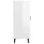 vidaXL Aparador de madera contrachapada blanco brillante 69,5x34x90 cm vidaXL Aparador de madera contrachapada blanco brillante 69,5x34x90 cm