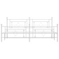 vidaXL Estructura cama metal con cabecero y pie cama blanco 193x203 cm vidaXL Estructura cama metal con cabecero y pie cama blanco 193x203 cm