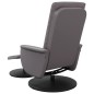vidaXL Sillón de masaje reclinable con reposapiés cuero sintético gris vidaXL Sillón de masaje reclinable con reposapiés cuero sintético gris