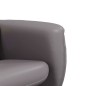 vidaXL Sillón de masaje reclinable con reposapiés cuero sintético gris vidaXL Sillón de masaje reclinable con reposapiés cuero sintético gris