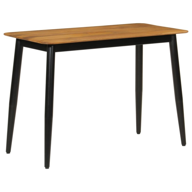 vidaXL Mesa de comedor madera maciza de mango y hierro 112x52x76 cm vidaXL Mesa de comedor madera maciza de mango y hierro 112x52x76 cm