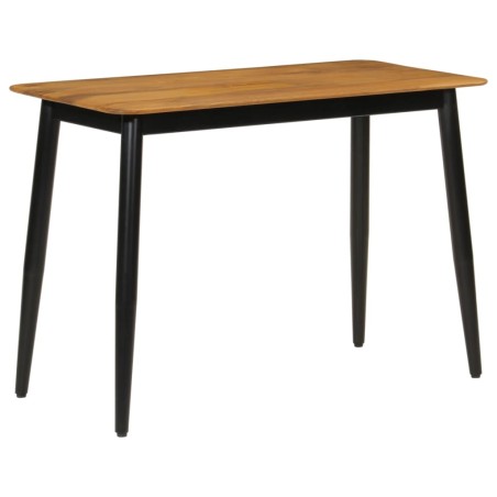 vidaXL Mesa de comedor madera maciza de mango y hierro 112x52x76 cm