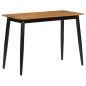 vidaXL Mesa de comedor madera maciza de mango y hierro 112x52x76 cm vidaXL Mesa de comedor madera maciza de mango y hierro 112x52x76 cm