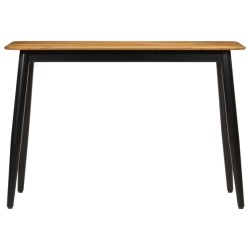 vidaXL Mesa de comedor madera maciza de mango y hierro 112x52x76 cm