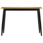 vidaXL Mesa de comedor madera maciza de mango y hierro 112x52x76 cm vidaXL Mesa de comedor madera maciza de mango y hierro 112x52x76 cm