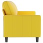 vidaXL Sofá de 3 plazas terciopelo amarillo 180 cm vidaXL Sofá de 3 plazas terciopelo amarillo 180 cm