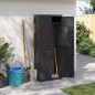 vidaXL Armario de almacenaje exterior PP negro 65x37x165 cm vidaXL Armario de almacenaje exterior PP negro 65x37x165 cm