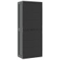 vidaXL Armario de almacenaje exterior PP negro 65x37x165 cm vidaXL Armario de almacenaje exterior PP negro 65x37x165 cm
