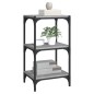 vidaXL Estantería contrachapada y acero gris Sonoma 40x33x70,5 cm vidaXL Estantería contrachapada y acero gris Sonoma 40x33x70,5 cm